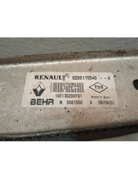 Recambio de intercooler para renault scenic ii 1.9 dci diesel referencia OEM IAM 8200115540A  