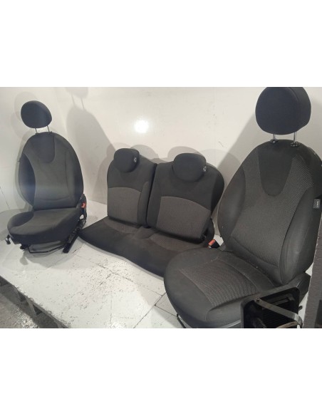 Recambio de juego asientos completo para mini mini (r56) 1.6 16v referencia OEM IAM  TELA NEGROS