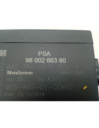 Recambio de modulo electronico para peugeot 3008 referencia OEM IAM 9800266380  