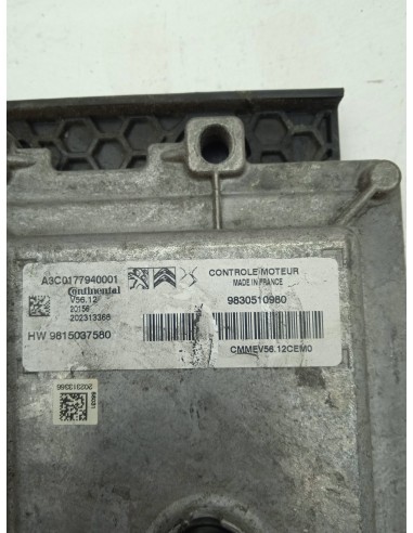 Recambio de centralita motor uce para opel corsa f edition referencia OEM IAM 9830510980  