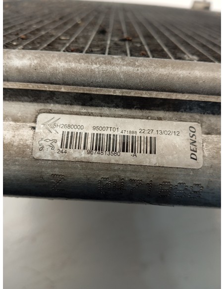 Recambio de condensador a/a para citroën c3 1.4 hdi fap referencia OEM IAM 9674813580  