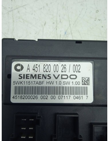 Recambio de modulo electronico para smart coupe 1.0 cat referencia OEM IAM 5WK11517ABF  