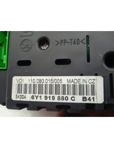 Recambio de cuadro instrumentos para skoda fabia (6y2/6y3) 1.4 referencia OEM IAM 6Y1919880C 110080015005  2
