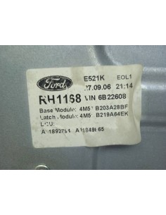 Recambio de elevalunas delantero derecho para ford focus berlina (cap) 1.8 tdci turbodiesel cat referencia OEM IAM 4M51B203A28BF 2
