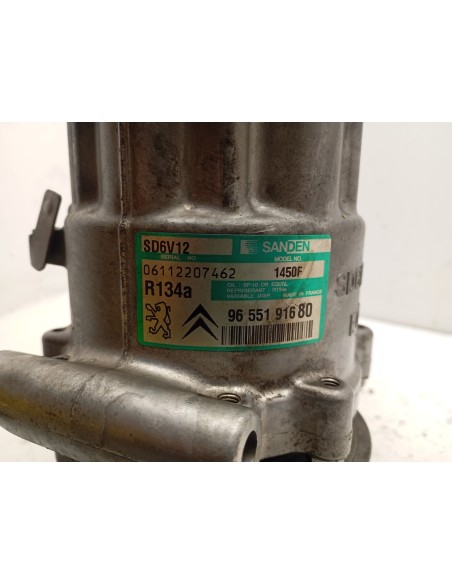 Recambio de compresor aire acondicionado para citroën c2 1.4 referencia OEM IAM 9655191680  