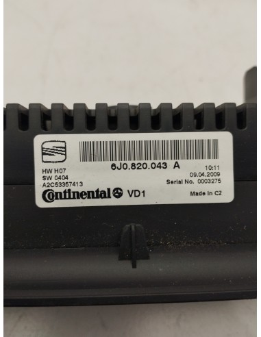 Recambio de mando climatizador para seat ibiza sc (6j1) sport referencia OEM IAM 6J0820043A  
