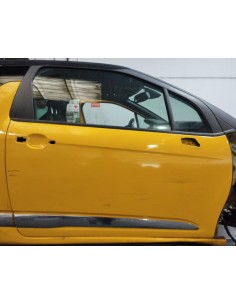 Recambio de puerta delantera derecha para citroën ds3 style referencia OEM IAM 9800008180 COLOR AMARILLO 