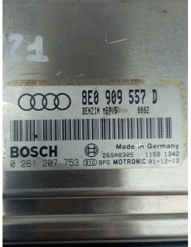 Recambio de centralita motor uce para audi a4 berlina (8e) 2.0 referencia OEM IAM 8E0909557D  
