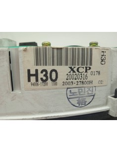 Recambio de cuadro instrumentos para hyundai matrix (fc) referencia OEM IAM H309400617200 20020316  2