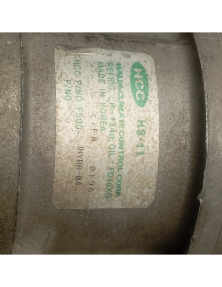 Recambio de compresor aire acondicionado para tata indica referencia OEM IAM F500JNYBA04  