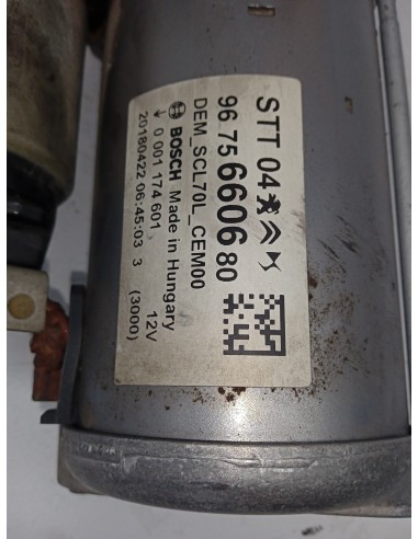 Recambio de motor arranque para citroën c3 elle referencia OEM IAM 9675660680  