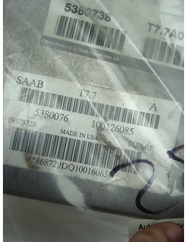 Recambio de centralita motor uce para saab 9-5 berlina 2.0 cat referencia OEM IAM T77A015380738  