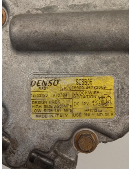 Recambio de compresor aire acondicionado para fiat panda (169) 1.2 8v dynamic referencia OEM IAM 46782669  