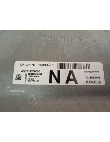 Recambio de centralita motor uce para renault clio v referencia OEM IAM 237103717S  