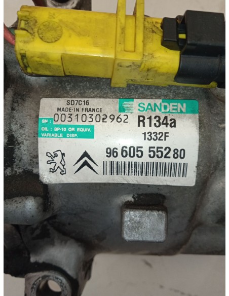 Recambio de compresor aire acondicionado para peugeot 407 sport referencia OEM IAM 9660555280  