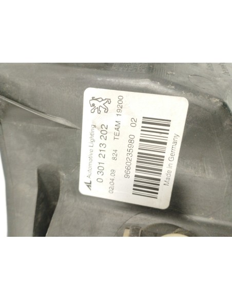 Recambio de faro derecho para peugeot 407 sport referencia OEM IAM 9660235980  