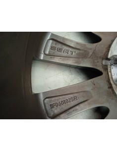 Recambio de llanta para seat leon (5f1) style visio referencia OEM IAM 5F0601025R COLOR GRIS ALUMINIO 2