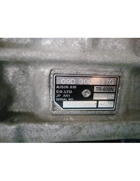 Recambio de caja cambios para porsche cayenne (typ 9pa) s referencia OEM IAM 09D300037G AUTOMATICO 