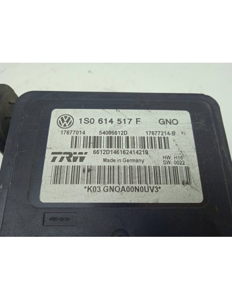 Recambio de abs para skoda rapid 1.6 tdi dpf referencia OEM IAM 1S0614517F  