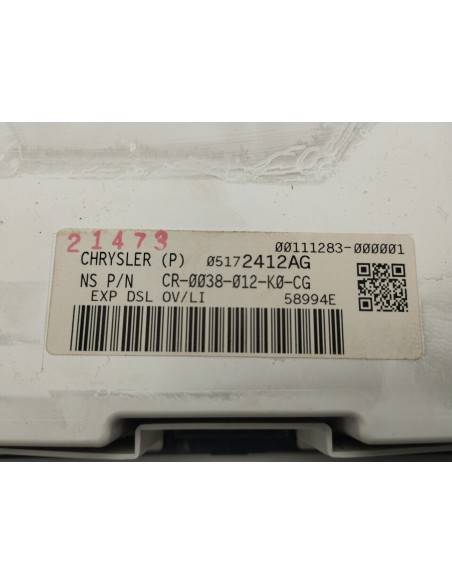 Recambio de cuadro instrumentos para chrysler jeep gr.cherokee (wh) crd laredo referencia OEM IAM 05172412AG  