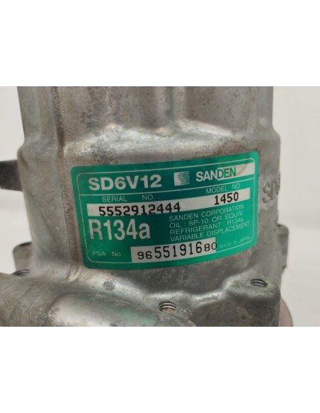 Recambio de compresor aire acondicionado para citroën c3 1.4 hdi sx referencia OEM IAM 9655191680  
