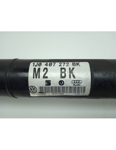 Recambio de transmision delantera derecha para seat toledo (1m2) 1.8 20v referencia OEM IAM 1J0407272BK  