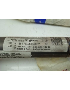 Recambio de airbag cortina delantero derecho para audi a4 ber. (b8) 2.0 16v tdi referencia OEM IAM 8K0880742D   2