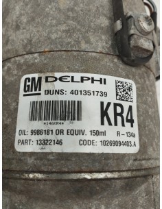 Recambio de compresor aire acondicionado para opel astra h ber. edition referencia OEM IAM 13322146   2