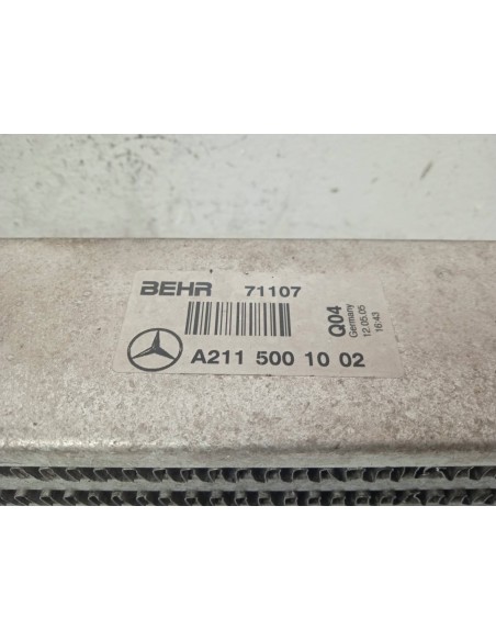 Recambio de intercooler para mercedes-benz clase e (w211) berlina 2.2 cdi cat referencia OEM IAM A2115001002  