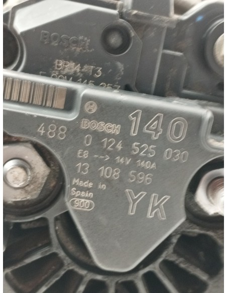 Recambio de alternador para opel zafira a blue line referencia OEM IAM 0124525030  