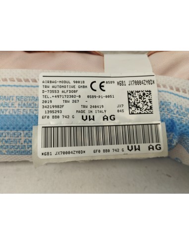 Recambio de airbag cortina delantero derecho para seat ibiza (kj1) xcellence referencia OEM IAM 6F0880742G  