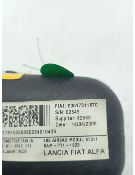 Recambio de airbag delantero derecho para fiat bravo ii (198_) 1.6 d multijet (198axh1b) referencia OEM IAM 00517511870  