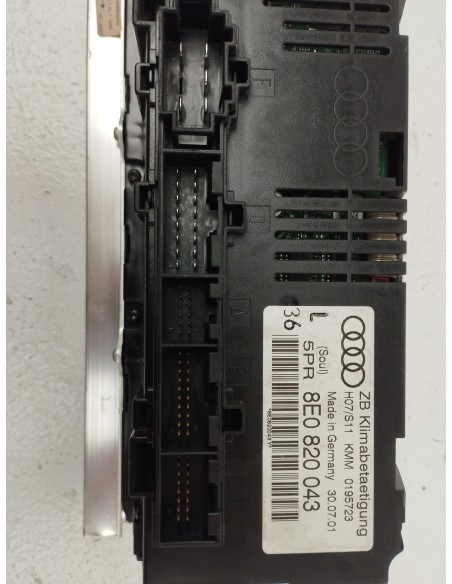 Recambio de mando climatizador para audi a4 berlina (8e) 1.9 tdi (96kw) referencia OEM IAM 8E0820043  