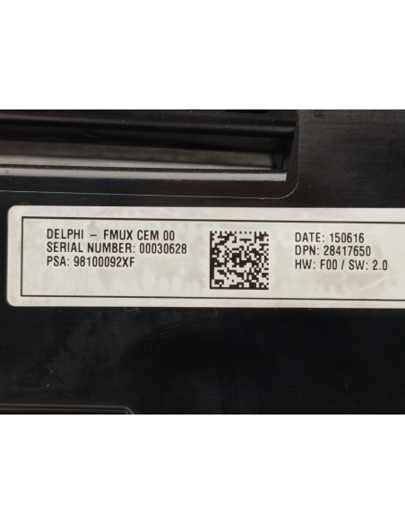 Recambio de mando climatizador para citroën c4 lim. feel edition referencia OEM IAM 98100092XF  