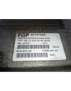Recambio de centralita motor uce para fiat grande punto (199) 1.3 multijet sport (01.2007) referencia OEM IAM 51781568   2