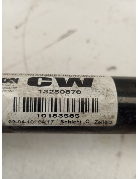 Recambio de transmision delantera derecha para opel astra j lim. 2.0 16v cdti referencia OEM IAM 13250870  
