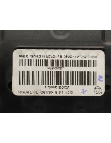 Recambio de mando climatizador para mini mini (r56) cooper d referencia OEM IAM 69817304  