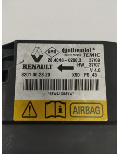 Recambio de centralita airbag para dacia sandero laureate referencia OEM IAM 8201002829   2