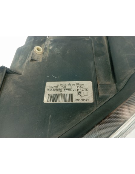 Recambio de faro izquierdo para peugeot 807 sv referencia OEM IAM 1494308080  