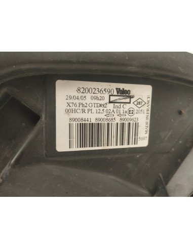 Recambio de faro izquierdo para renault kangoo (f/kc0) privilege referencia OEM IAM 8200236590  
