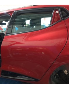 Recambio de puerta trasera izquierda para renault clio iv dynamique referencia OEM IAM 821016892R COLOR ROJO 