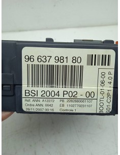 Recambio de modulo electronico para peugeot 308 2.0 16v hdi fap cat (rhr / dw10bted4) referencia OEM IAM 9663798180 BSI  2