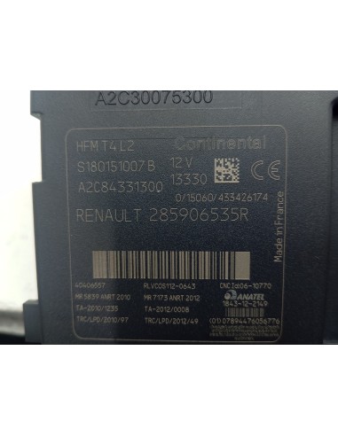 Recambio de conmutador de arranque para renault clio iv dynamique referencia OEM IAM 285906535R  