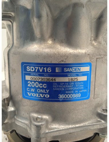 Recambio de compresor aire acondicionado para volvo s40 ii (544) 2.0 d referencia OEM IAM 36000989  