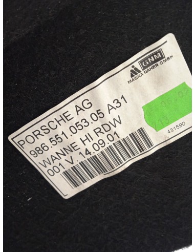 Recambio de vestidura interior para porsche boxster (typ 986) básico referencia OEM IAM 986551053  