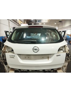 Recambio de porton trasero para opel astra j sports tourer selective referencia OEM IAM 13301585 COLOR BLANCO 