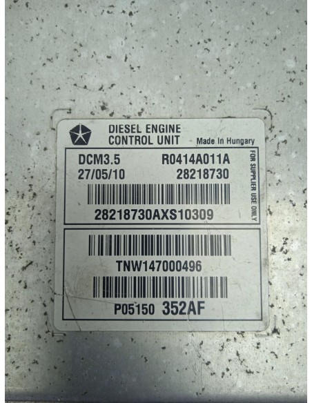 Recambio de centralita motor uce para jeep compass limited 4x4 referencia OEM IAM R0414A011A  