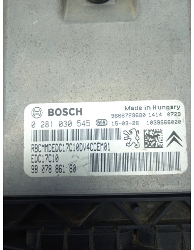 Recambio de centralita motor uce para peugeot 208 access referencia OEM IAM 9807886180  