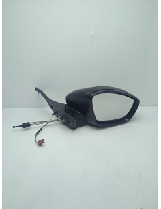 Recambio de retrovisor derecho para peugeot 208 access referencia OEM IAM 1611240180 COLOR NEGRO MANUAL , CLEMA 4 PINES