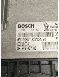 Recambio de centralita motor uce para citroën c3 picasso exclusive referencia OEM IAM 9664843780   2